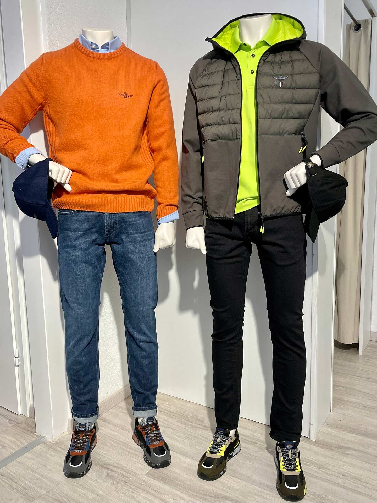 Herbstoutfits für Herren – Aeronautica Militare und Joop! kombiniert