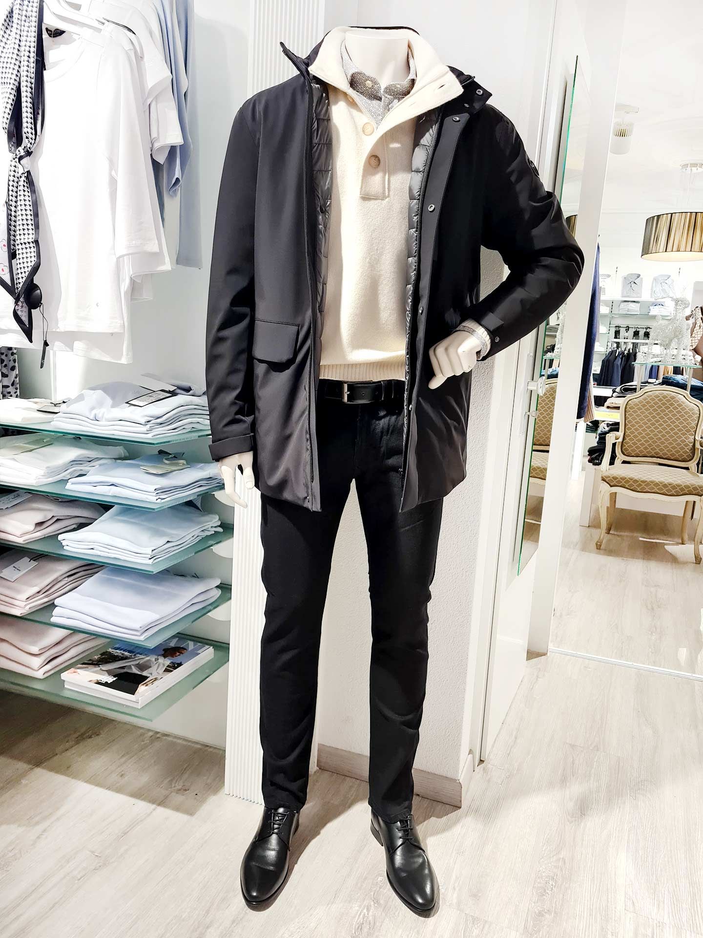 Joop! Outdoorjacke & Gran Sasso Troyer – sportiv-edler Festtagslook – Look 2